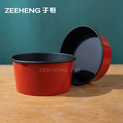 Marché des États-Unis Aliments chauds et froids Bols de papier rouge pour toutes sortes d'occasions