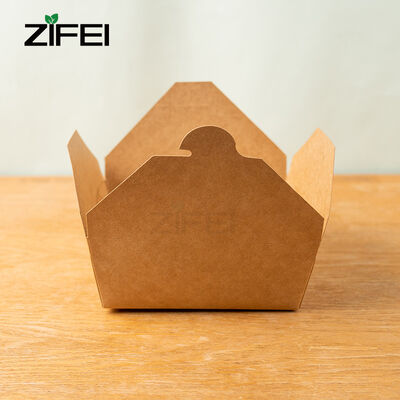 Boîte de papier kraft biodégradable Emballages écologiquement conscients en marron et blanc pour des stratégies d'emballage durables