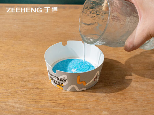 Bol en papier rectangulaire de 6 oz avec matériau SAP et auto-extinction par moussage à l'eau pour hôtels, restaurants et maisons